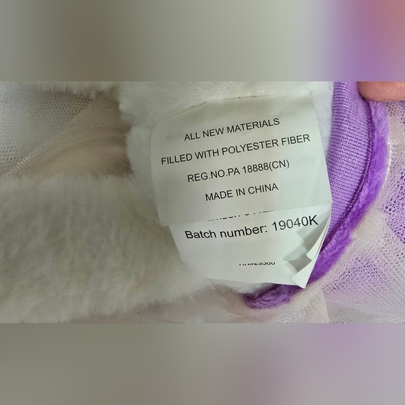 Ballerina Bunny Rabbit Soft Plush Stuffed Toy Velcro Hands - Picture 6 of 8